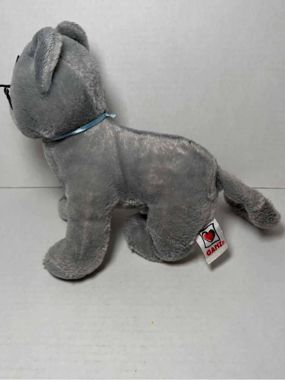 Y2K 2000s Ganz Webkinz Charcoal Cat Plush Stuffed Animal No Code